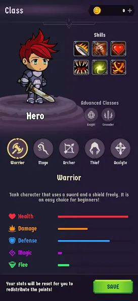 Скачать The Walking Hero - Idle RPG [MOD: безлимитные ресурсы и энергия] — скриншот 2