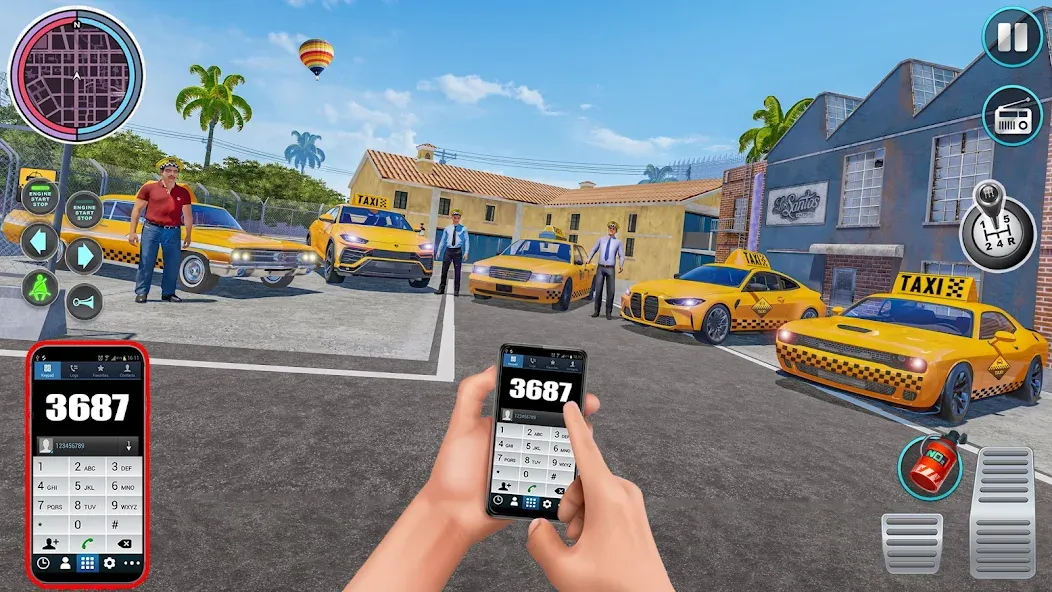 City Taxi Driving: Taxi Games [MOD: безлимитные деньги и топливо] — Скачать бесплатно (APK) — скриншот 2