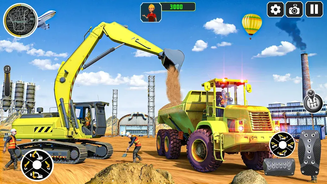 Скачать взлом City Construction Simulator 3D [MOD: безлимитные деньги и открыты все уровни] — скриншот 3