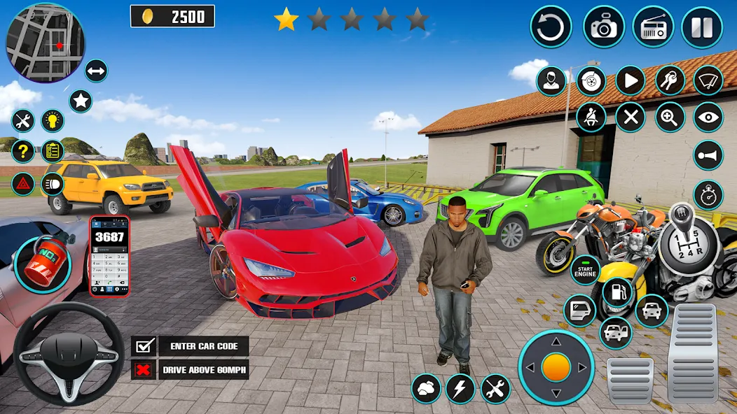 Скачать взлом Open World Car Driving Games [MOD: безлимитные деньги и все машины] — скриншот 1