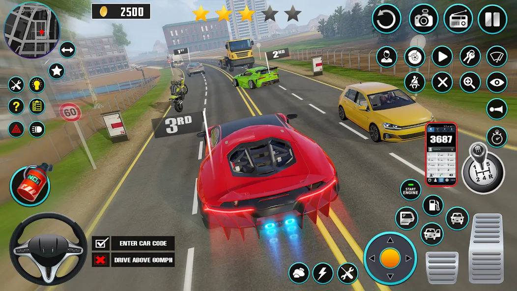 Скачать взлом Open World Car Driving Games [MOD: безлимитные деньги и все машины] — скриншот 4
