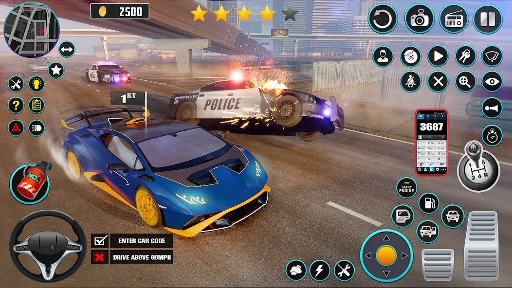 Скачать взлом Open World Car Driving Games [MOD: безлимитные деньги и все машины] — скриншот 5