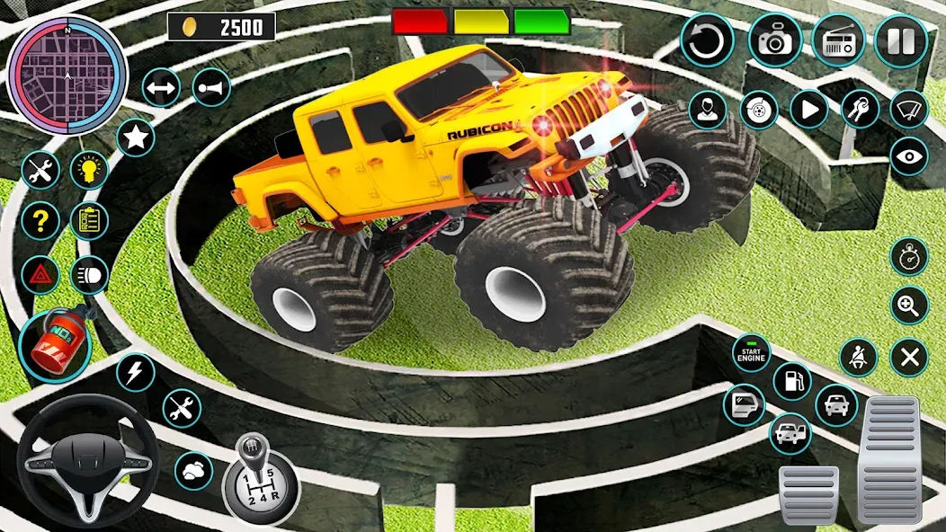 Скачать Monster Truck Maze Puzzle Game [MOD: безлимитные деньги и все машины открыты] на телефон — скриншот 2