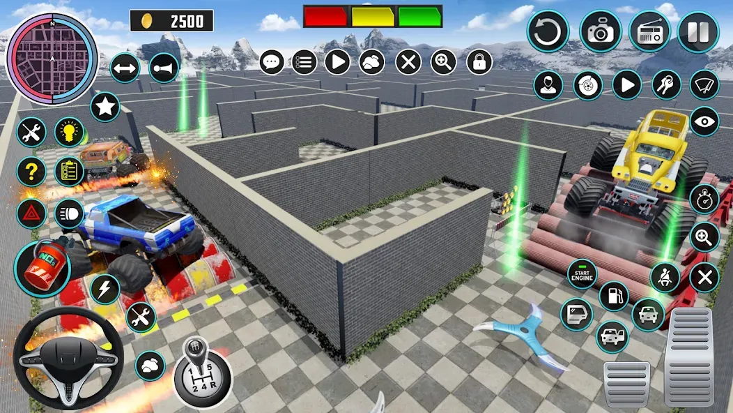 Скачать Monster Truck Maze Puzzle Game [MOD: безлимитные деньги и все машины открыты] на телефон — скриншот 3