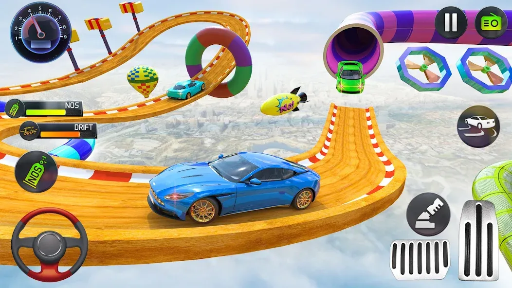 Mega Ramp Car Stunts Race Game [MOD: безлимитные деньги и все машины открыты] (Бесплатно / APK) — скриншот 3