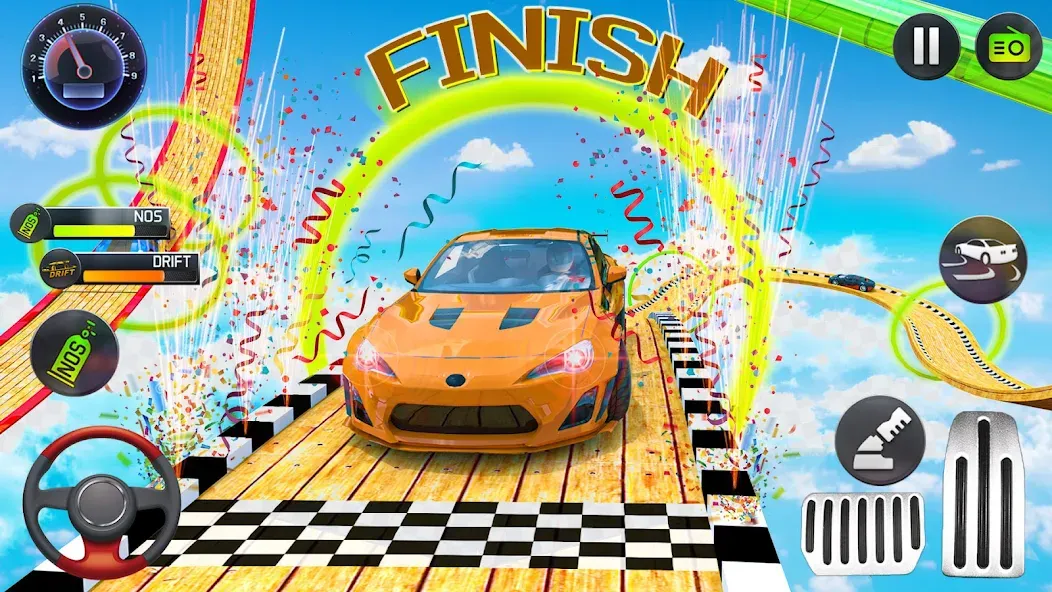 Mega Ramp Car Stunts Race Game [MOD: безлимитные деньги и все машины открыты] (Бесплатно / APK) — скриншот 4