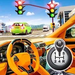 Взломанная Modern Car Driving School Game [MOD: безлимитные деньги и все машины открыты] на Андроид