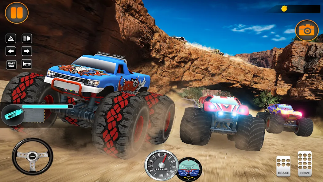 Скачать Monster Truck Off Road Racing [MOD: безлимитные деньги и все машины открыты] на телефон — скриншот 4