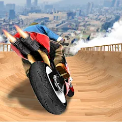 Mega Ramp Bike Stunts Games 3D [MOD: безлимитные деньги и все байки открыты] (Бесплатно / APK)