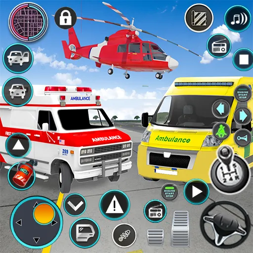Heli Ambulance Simulator Game [MOD: безлимитные деньги и все вертолеты] — Скачать бесплатно (APK) — скриншот 1