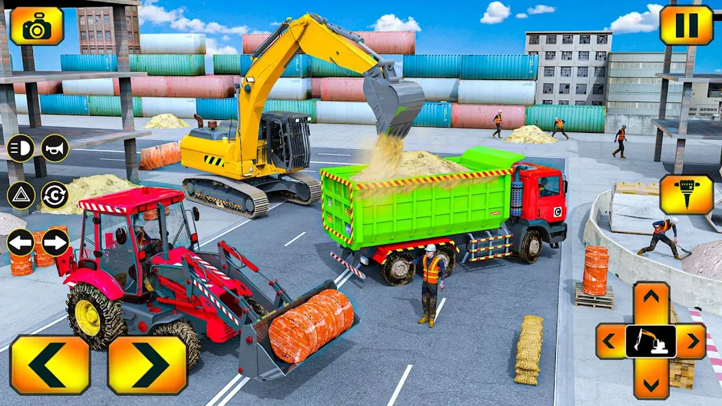Скачать взлом Sand Excavator Simulator Games [MOD: безлимитные деньги и техника] — скриншот 3
