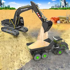 Скачать взлом Sand Excavator Simulator Games [MOD: безлимитные деньги и техника]