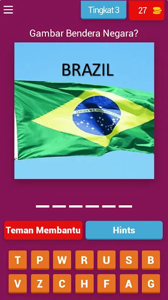 Tebak Gambar Bendera [MOD: открыты все уровни и подсказки] (Бесплатно / APK) — скриншот 4