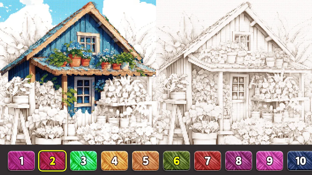 Скачать Cross Stitch: Color by Number [MOD: без рекламы и все узоры открыты] на телефон — скриншот 3