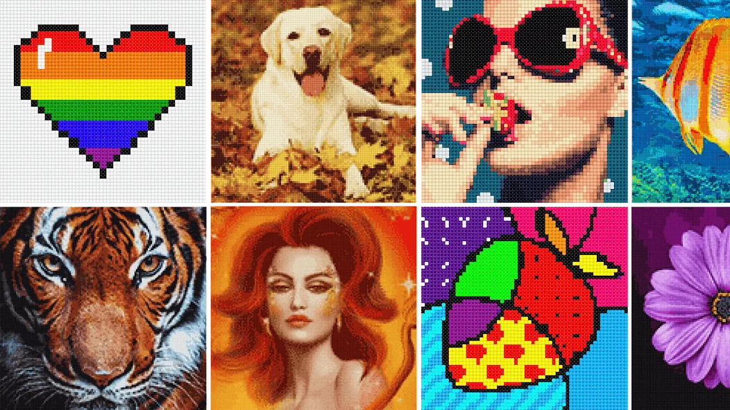Скачать Cross Stitch: Color by Number [MOD: без рекламы и все узоры открыты] на телефон — скриншот 4