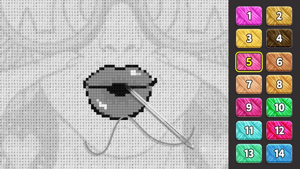 Скачать Cross Stitch: Color by Number [MOD: без рекламы и все узоры открыты] на телефон — скриншот 5
