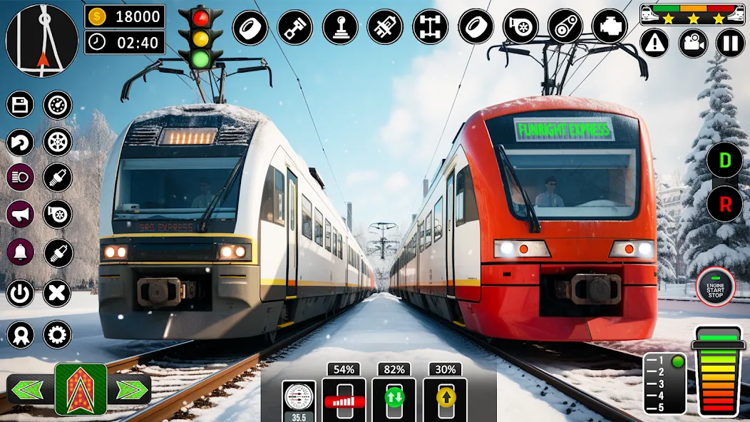 Скачать City Train Games Driver Sim 3D [MOD: безлимитные деньги и все поезда открыты] на телефон — скриншот 2