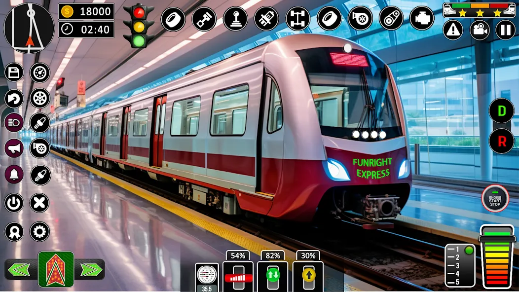 Скачать City Train Games Driver Sim 3D [MOD: безлимитные деньги и все поезда открыты] на телефон — скриншот 5