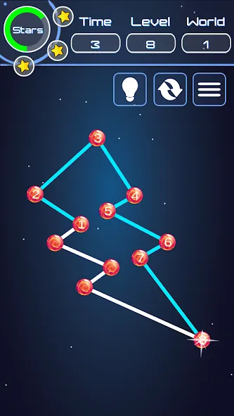 Скачать взлом Connect The Dots [MOD: безлимитные подсказки и все уровни] — скриншот 1