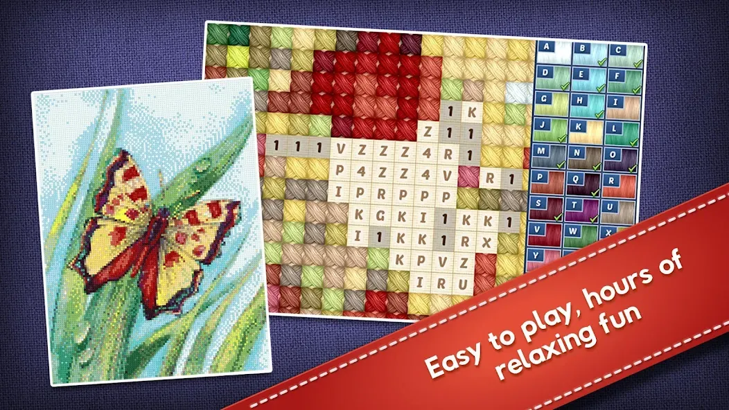Cross-Stitch World [MOD: безлимитные нитки и открыты все узоры] (Бесплатно / APK) — скриншот 4