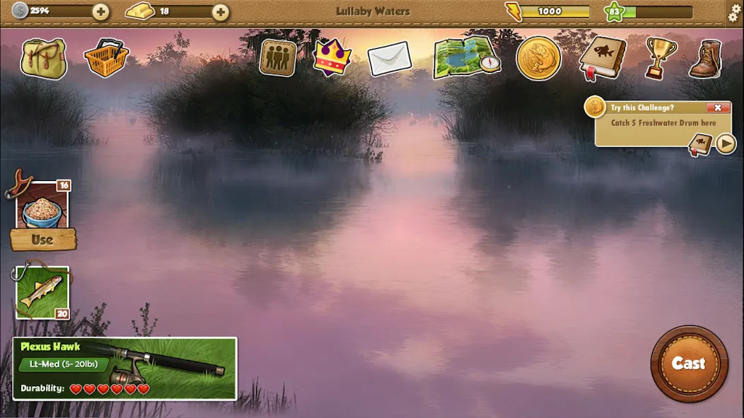 Fishing World [MOD: безлимитные деньги и ресурсы] на Андроид — скриншот 3