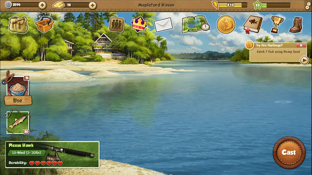 Fishing World [MOD: безлимитные деньги и ресурсы] на Андроид — скриншот 5