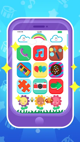 Скачать Baby Phone: Toddler Games [MOD: все игры разблокированы и без рекламы] на телефон — скриншот 1