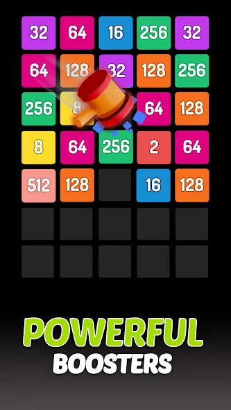 Скачать X2 Blocks - 2048 Number Game [MOD: без рекламы и бесконечные ходы] — скриншот 4