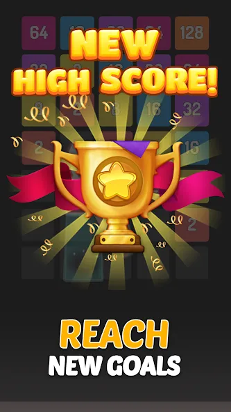 Скачать X2 Blocks - 2048 Number Game [MOD: без рекламы и бесконечные ходы] — скриншот 5