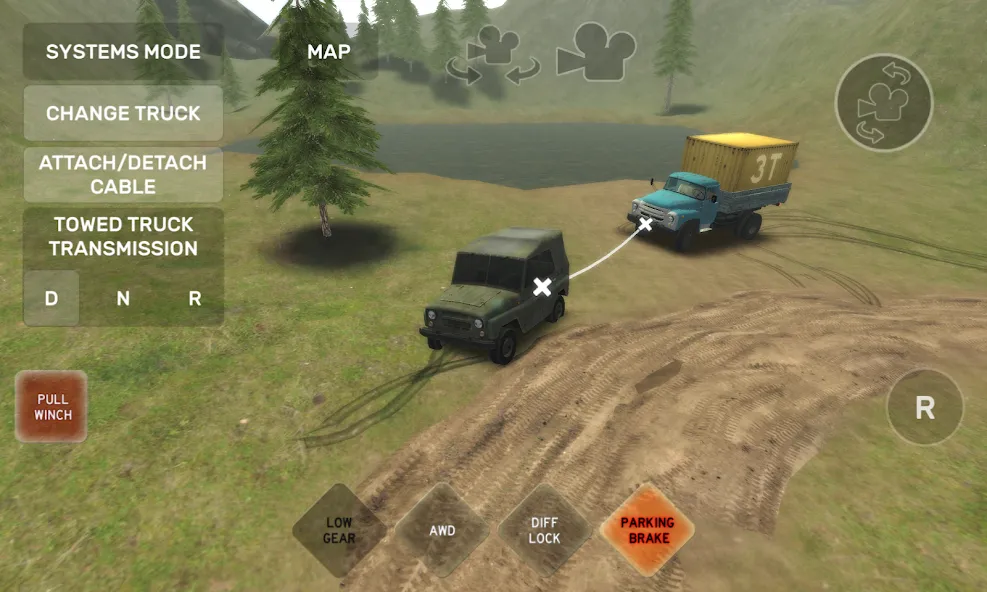 Скачать Dirt Trucker: Muddy Hills [MOD: безлимитные деньги и топливо] на телефон — скриншот 1