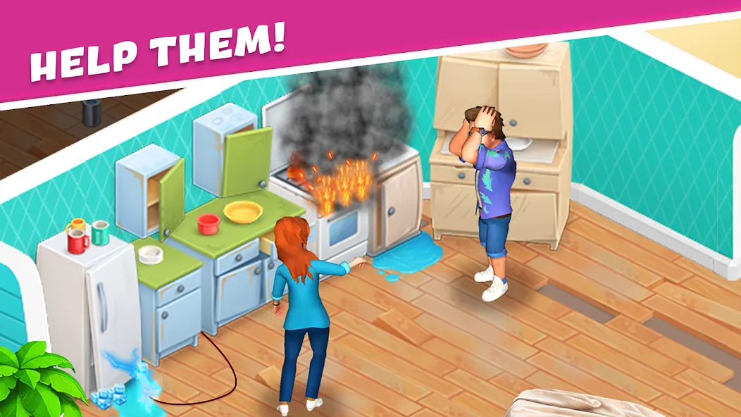 Open House: Match 3 puzzles [MOD: безлимитные монеты и ходы] — Скачать бесплатно (APK) — скриншот 1