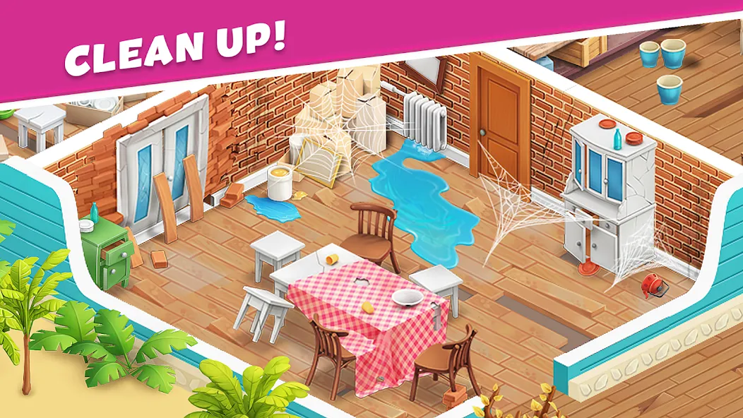 Open House: Match 3 puzzles [MOD: безлимитные монеты и ходы] — Скачать бесплатно (APK) — скриншот 2