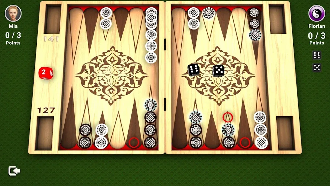 Взломанная Backgammon - Board Game [MOD: безлимитные деньги и открыты все уровни] на Андроид — скриншот 2