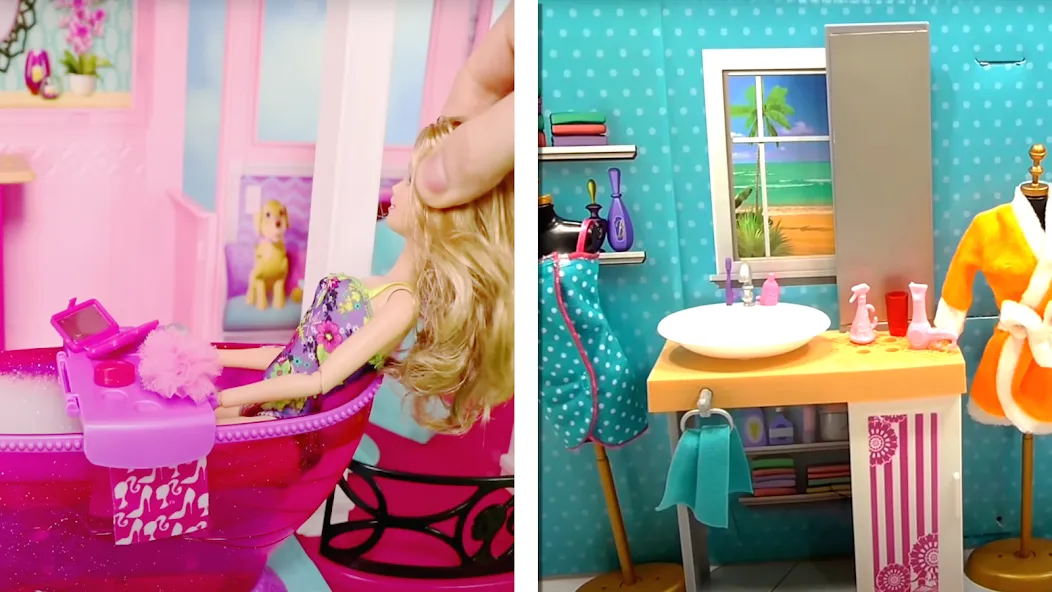 Взломанная Doll House Design Doll Games [MOD: безлимитные деньги и все предметы] на Андроид — скриншот 1