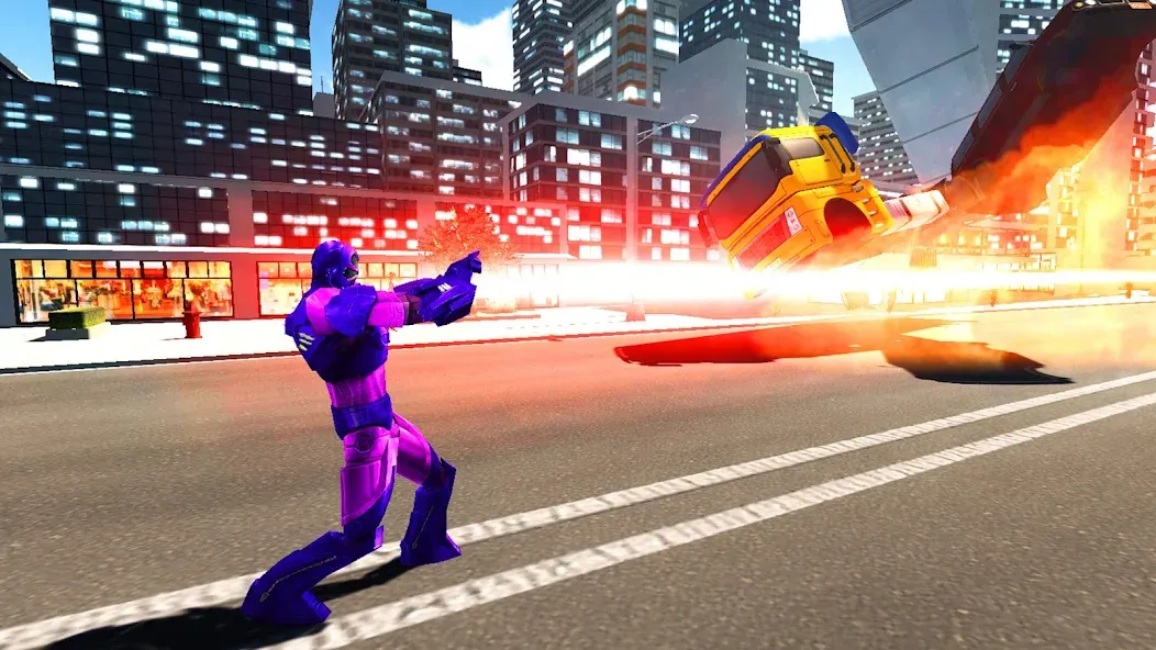 Скачать Super city hero:Iron Hero War [MOD: безлимитные деньги и алмазы] на телефон — скриншот 2
