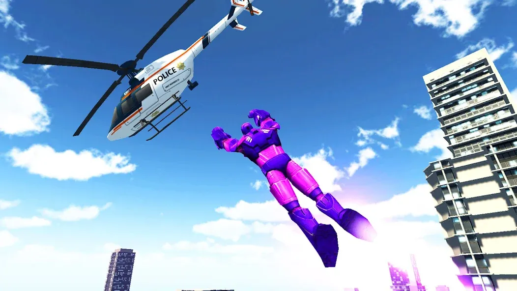 Скачать Super city hero:Iron Hero War [MOD: безлимитные деньги и алмазы] на телефон — скриншот 4