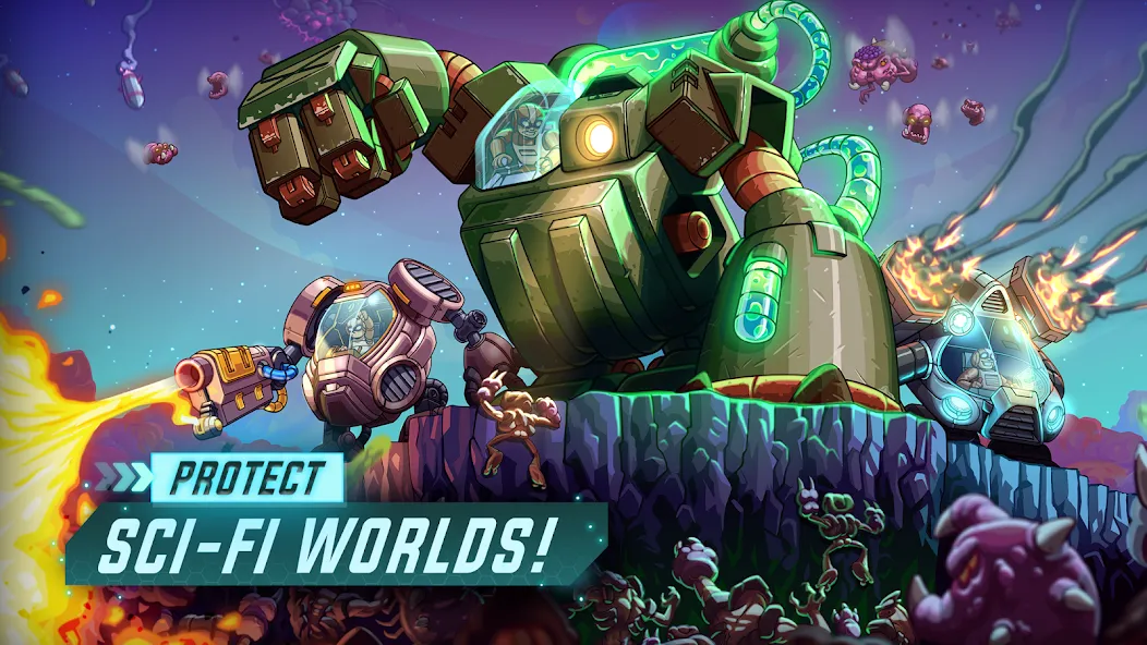 Iron Marines Offline Strategy [MOD: безлимитные ресурсы и все уровни открыты] на Андроид — скриншот 1