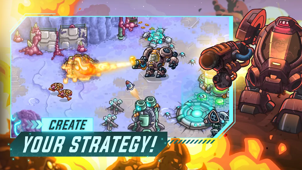 Iron Marines Offline Strategy [MOD: безлимитные ресурсы и все уровни открыты] на Андроид — скриншот 2
