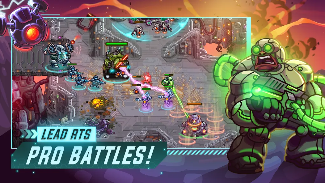 Iron Marines Offline Strategy [MOD: безлимитные ресурсы и все уровни открыты] на Андроид — скриншот 4