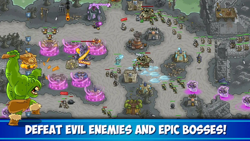 Взломанная Kingdom Rush Tower Defense TD [MOD: безлимитные деньги и все башни открыты] на Андроид — скриншот 4