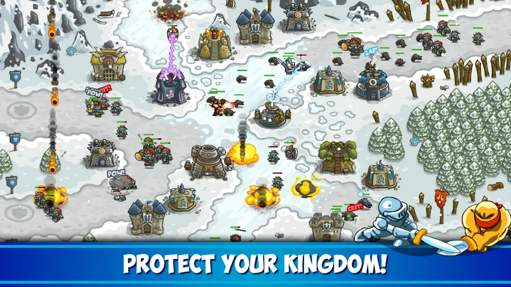 Взломанная Kingdom Rush Tower Defense TD [MOD: безлимитные деньги и все башни открыты] на Андроид — скриншот 5
