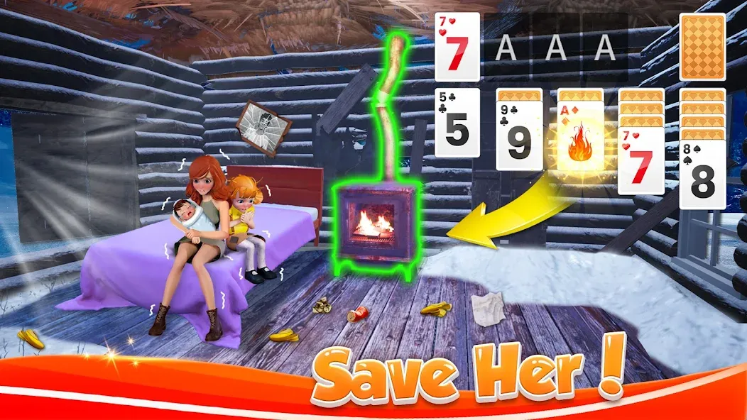 Скачать взлом Solitaire Home Design [MOD: безлимитные монеты и все уровни открыты] — скриншот 1