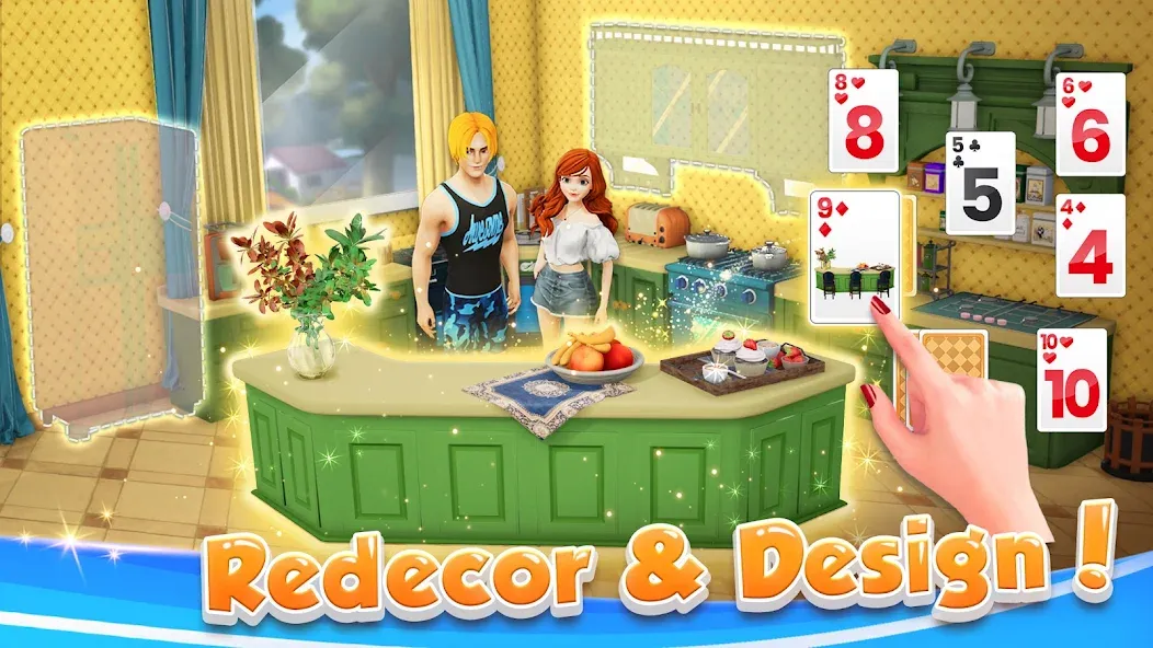 Скачать взлом Solitaire Home Design [MOD: безлимитные монеты и все уровни открыты] — скриншот 3