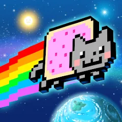 Nyan Cat: Lost In Space [MOD: безлимитные монеты и все бонусы] на Андроид