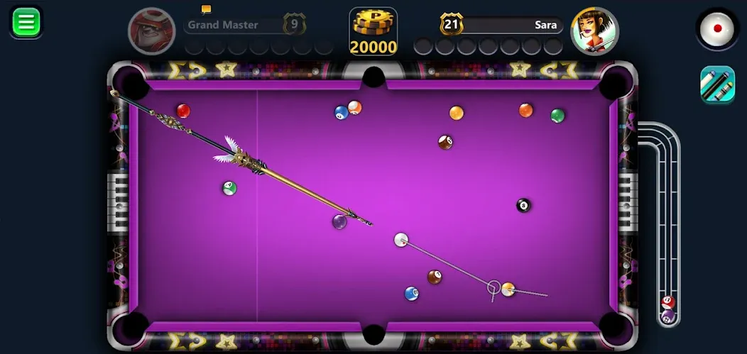 8 Ball Magic [MOD: безлимитные монеты и разблокированные столы] на Андроид — скриншот 4