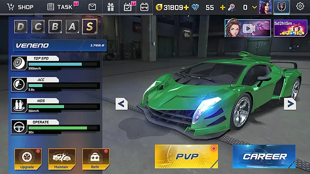 Скачать Street Racing HD [MOD: безлимитные деньги и все машины открыты] на телефон — скриншот 2