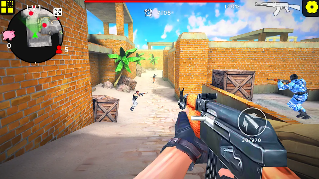 Gun Strike: FPS Shooter Game [MOD: безлимитные деньги и патроны] последняя версия — скриншот 1