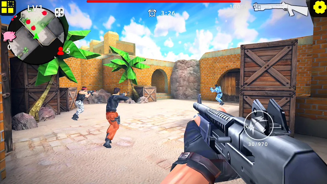 Gun Strike: FPS Shooter Game [MOD: безлимитные деньги и патроны] последняя версия — скриншот 2