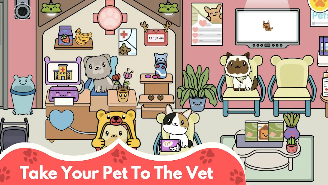 My Cat Town - Cute Kitty Games [MOD: много монет и все предметы открыты] последняя версия — скриншот 5