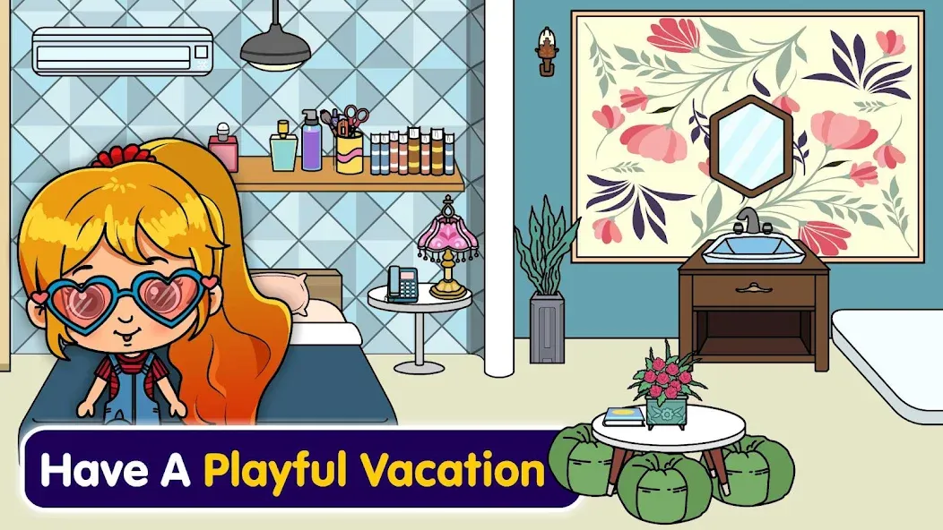Tizi Town - My Hotel Games [MOD: открыты все номера и бесконечные деньги] (Бесплатно / APK) — скриншот 3